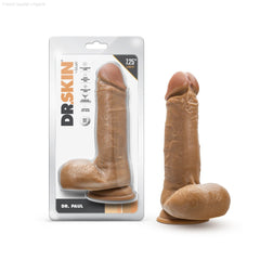 Dr. Skin By Blush® | Dr. Paul 7.25 Inch Long Dildo with Suction Cup & Balls-French Quarter Lingerie Dr. Skin By Blush® | Dr. Paul 7.25 Inch Long Dildo with Suction Cup & Balls-French Quarter Lingerie