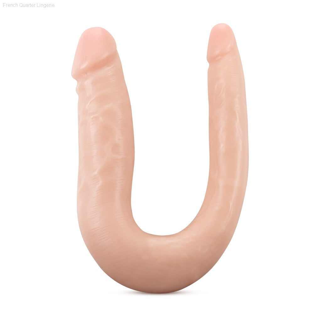 Dr. Skin By Blush® | Mini Double Dong 12.5-Inch Long Double Dildo With Suction Cup Base-French Quarter Lingerie Dr. Skin By Blush® | Mini Double Dong 12.5-Inch Long Double Dildo With Suction Cup Base-French Quarter Lingerie