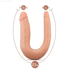 Dr. Skin By Blush® | Mini Double Dong 12.5-Inch Long Double Dildo With Suction Cup Base-French Quarter Lingerie Dr. Skin By Blush® | Mini Double Dong 12.5-Inch Long Double Dildo With Suction Cup Base-French Quarter Lingerie