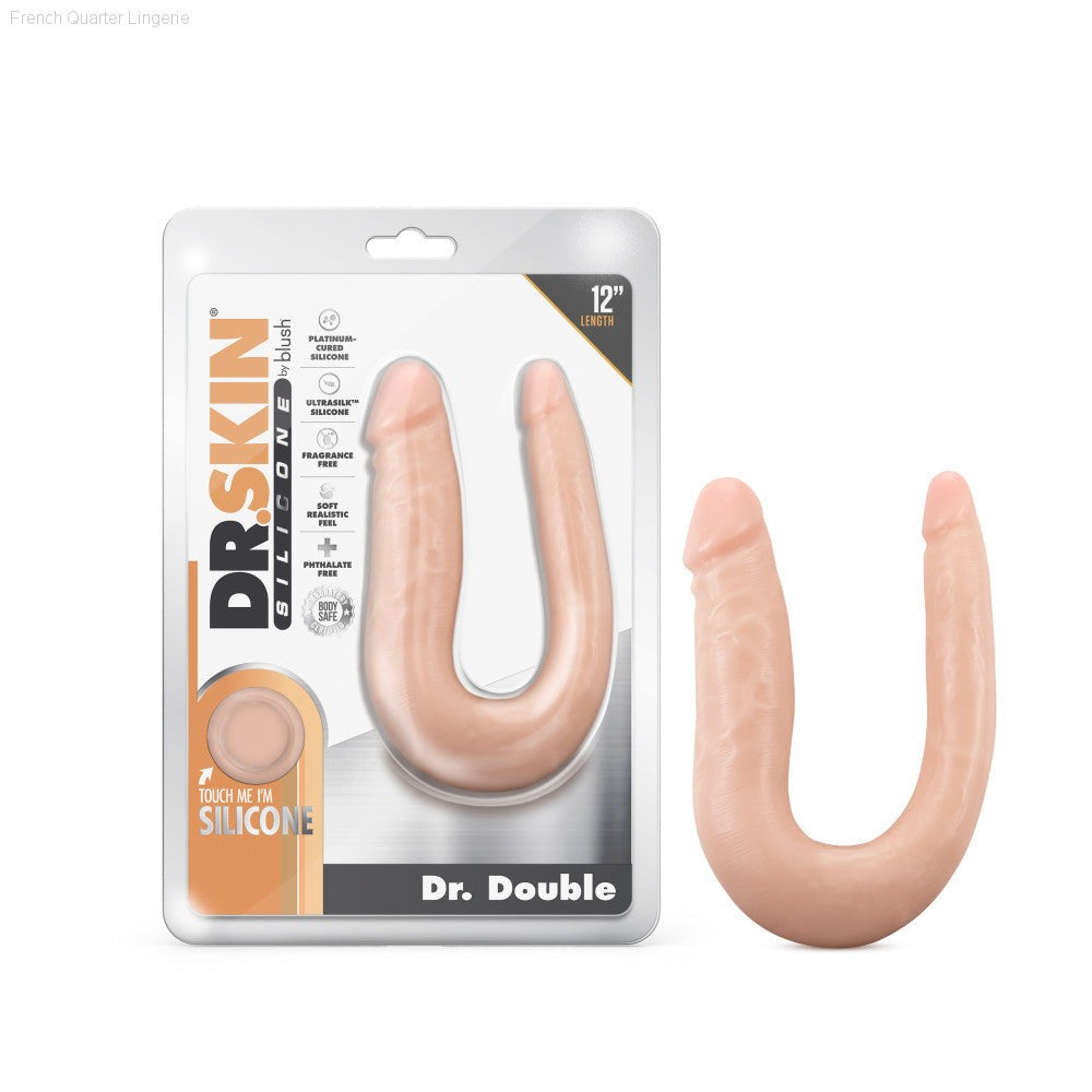 Dr. Skin Silicone By Blush® | Dr. Double 12.5-Inch Long Double Dildo-French Quarter Lingerie Dr. Skin Silicone By Blush® | Dr. Double 12.5-Inch Long Double Dildo-French Quarter Lingerie