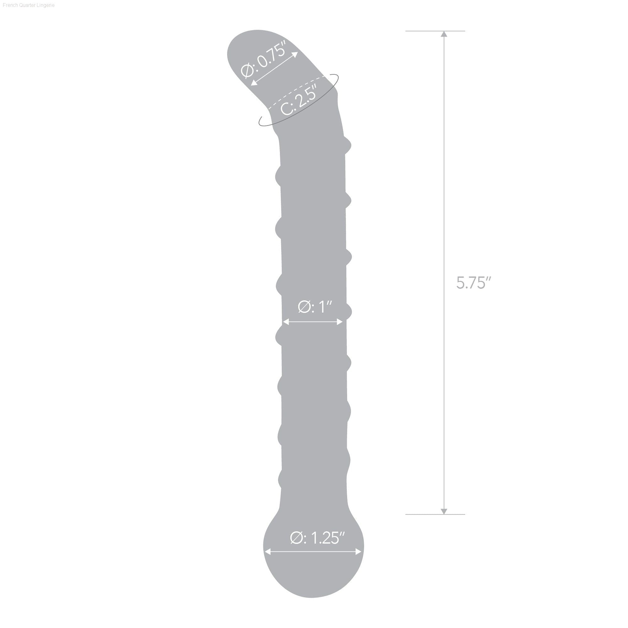 6.5" Mr. Swirly G-Spot Dildo-French Quarter Lingerie 6.5" Mr. Swirly G-Spot Dildo-French Quarter Lingerie