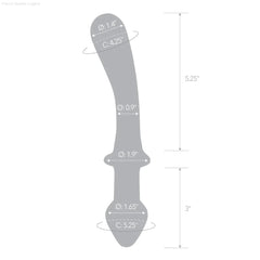 9" Classic Curved Dual-Ended Dildo-French Quarter Lingerie 9" Classic Curved Dual-Ended Dildo-French Quarter Lingerie