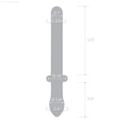9.25" Classic Smooth Dual-Ended Dildo-French Quarter Lingerie 9.25" Classic Smooth Dual-Ended Dildo-French Quarter Lingerie