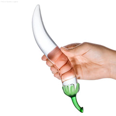 8.25” Naturals Chili Pepper Glass Dildo-French Quarter Lingerie 8.25” Naturals Chili Pepper Glass Dildo-French Quarter Lingerie