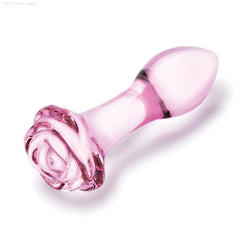 3-Piece Rose Glass Butt Plug Set-French Quarter Lingerie 3-Piece Rose Glass Butt Plug Set-French Quarter Lingerie