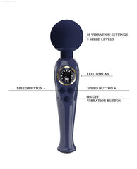 Skylar - Led Digital Display Rechargeable Silicone Wand Skylar - Led Digital Display Rechargeable Silicone Wand
