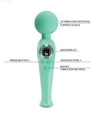 Skylar - Led Digital Display Rechargeable Silicone Wand Skylar - Led Digital Display Rechargeable Silicone Wand
