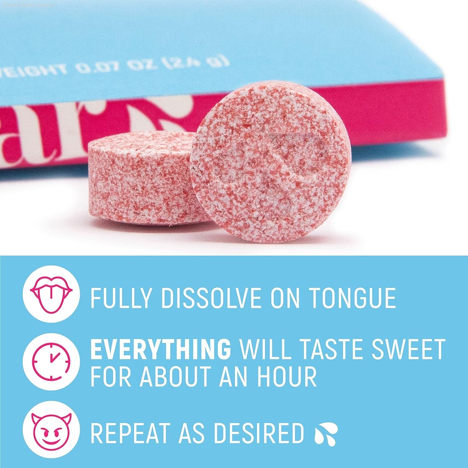 SUGAR SPLASH Taste Changing Tablets SUGAR SPLASH Taste Changing Tablets