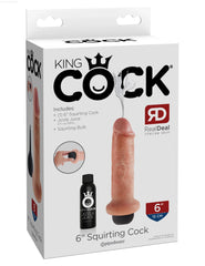 King Cock 6" Squirting Dildo King Cock 6" Squirting Dildo