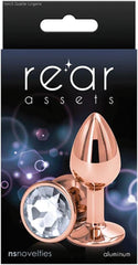 Rear Assets - Rose Gold Chrome-plated Round Plug - Medium Rear Assets - Rose Gold Chrome-plated Round Plug - Medium