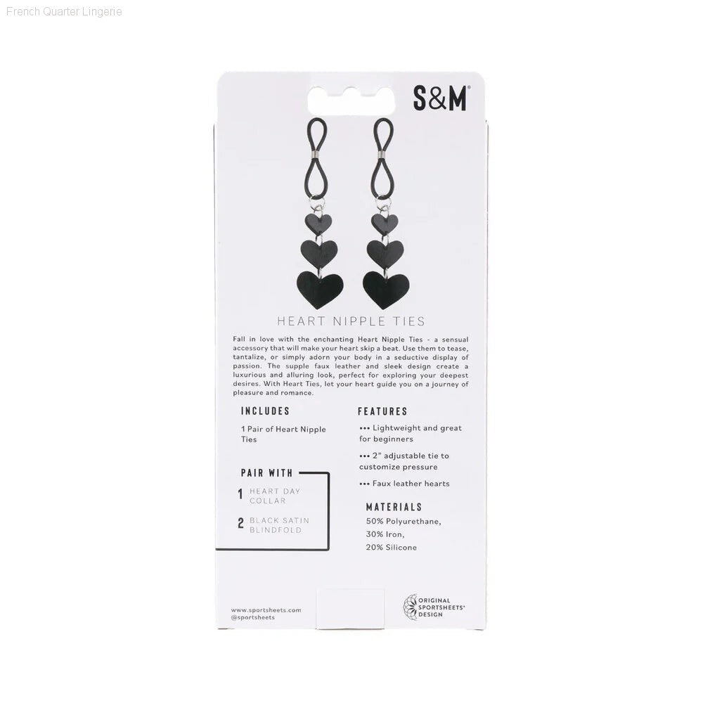 Heart Nipple Ties-French Quarter Lingerie Heart Nipple Ties-French Quarter Lingerie