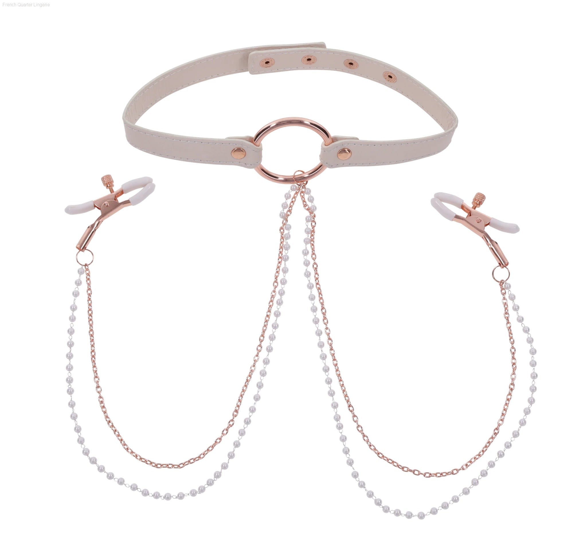 Peaches ‘n CreaMe Collar With Nipple Clamps Peaches ‘n CreaMe Collar With Nipple Clamps