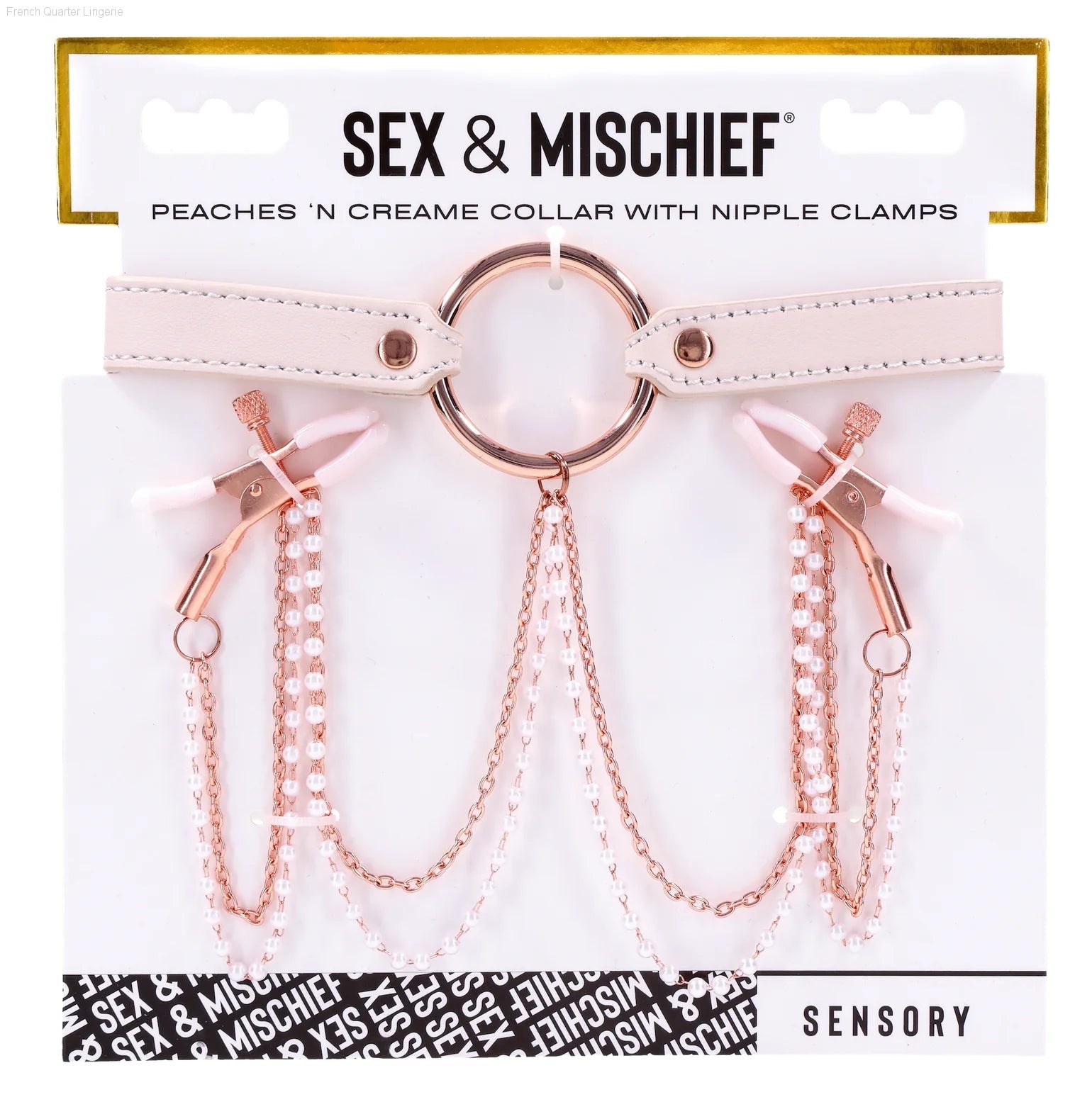 Peaches ‘n CreaMe Collar With Nipple Clamps Peaches ‘n CreaMe Collar With Nipple Clamps