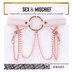 Peaches ‘n CreaMe Collar With Nipple Clamps Peaches ‘n CreaMe Collar With Nipple Clamps