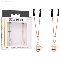 Sex & Mischief - Brat Pearl Nipple Clips Sex & Mischief - Brat Pearl Nipple Clips