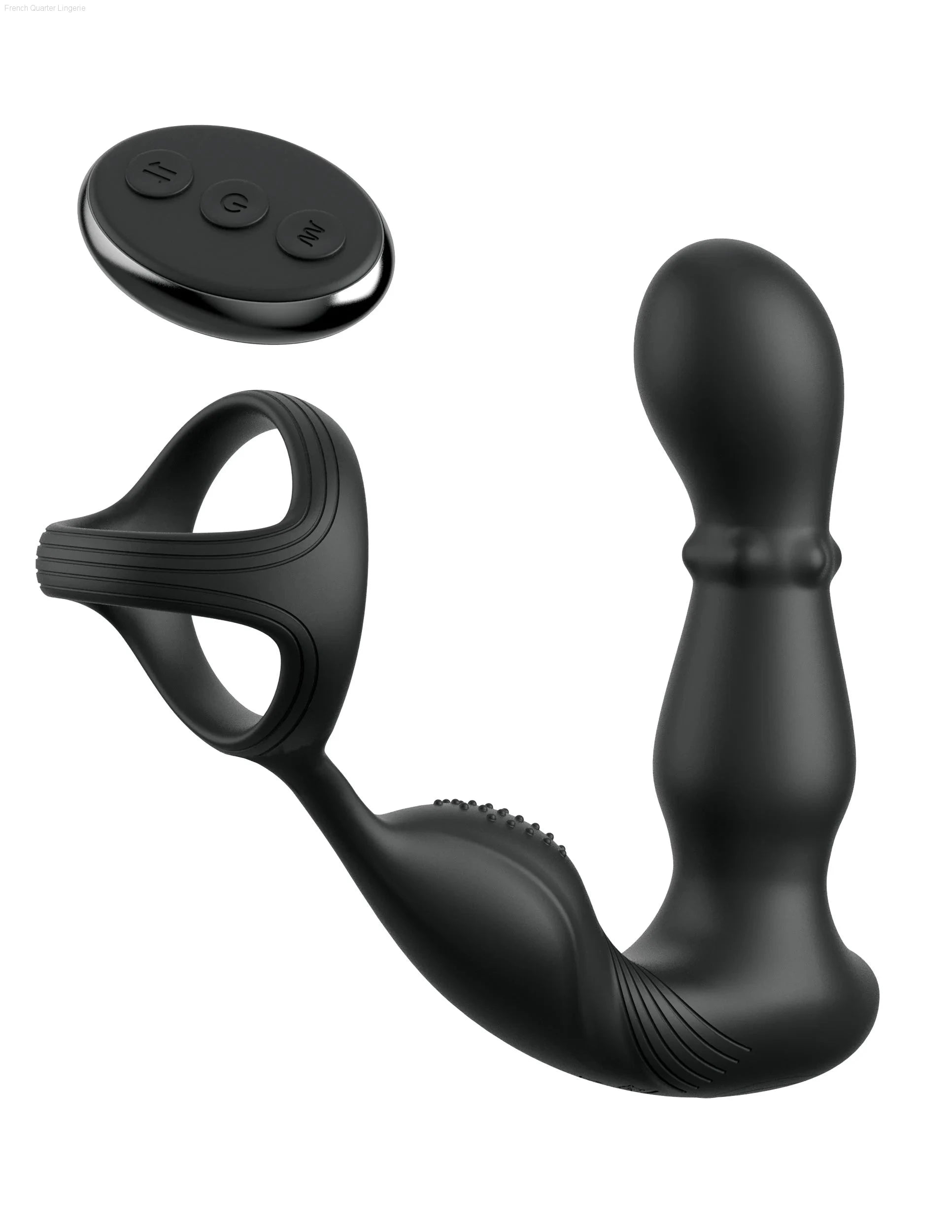 Anal Fantasy Elite Collection - Ass-gasm Slide & Glide - Prostate Stimulator with Cockring-French Quarter Lingerie Anal Fantasy Elite Collection - Ass-gasm Slide & Glide - Prostate Stimulator with Cockring-French Quarter Lingerie
