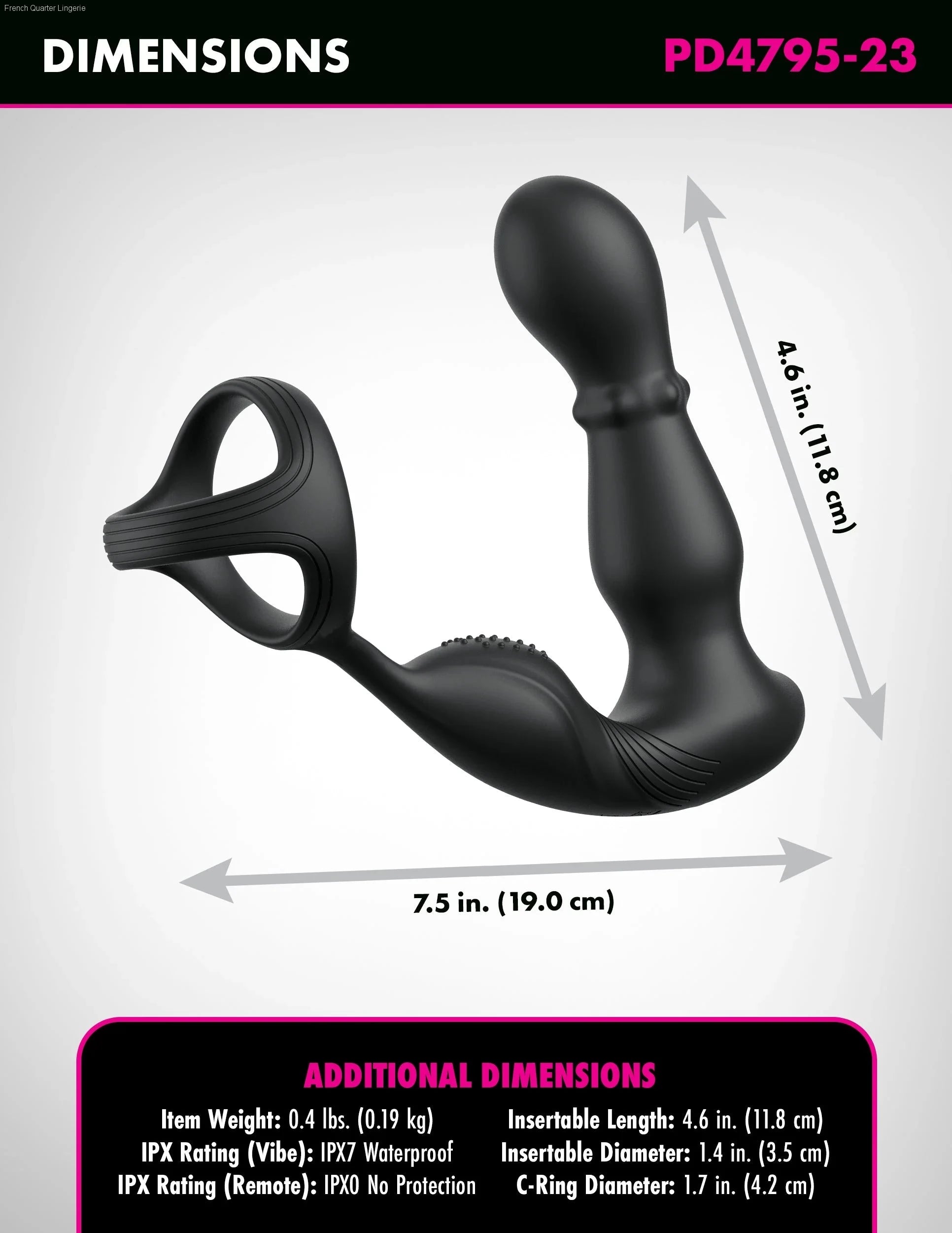 Anal Fantasy Elite Collection - Ass-gasm Slide & Glide - Prostate Stimulator with Cockring-French Quarter Lingerie Anal Fantasy Elite Collection - Ass-gasm Slide & Glide - Prostate Stimulator with Cockring-French Quarter Lingerie