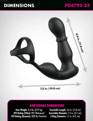 Anal Fantasy Elite Collection - Ass-gasm Slide & Glide - Prostate Stimulator with Cockring-French Quarter Lingerie Anal Fantasy Elite Collection - Ass-gasm Slide & Glide - Prostate Stimulator with Cockring-French Quarter Lingerie