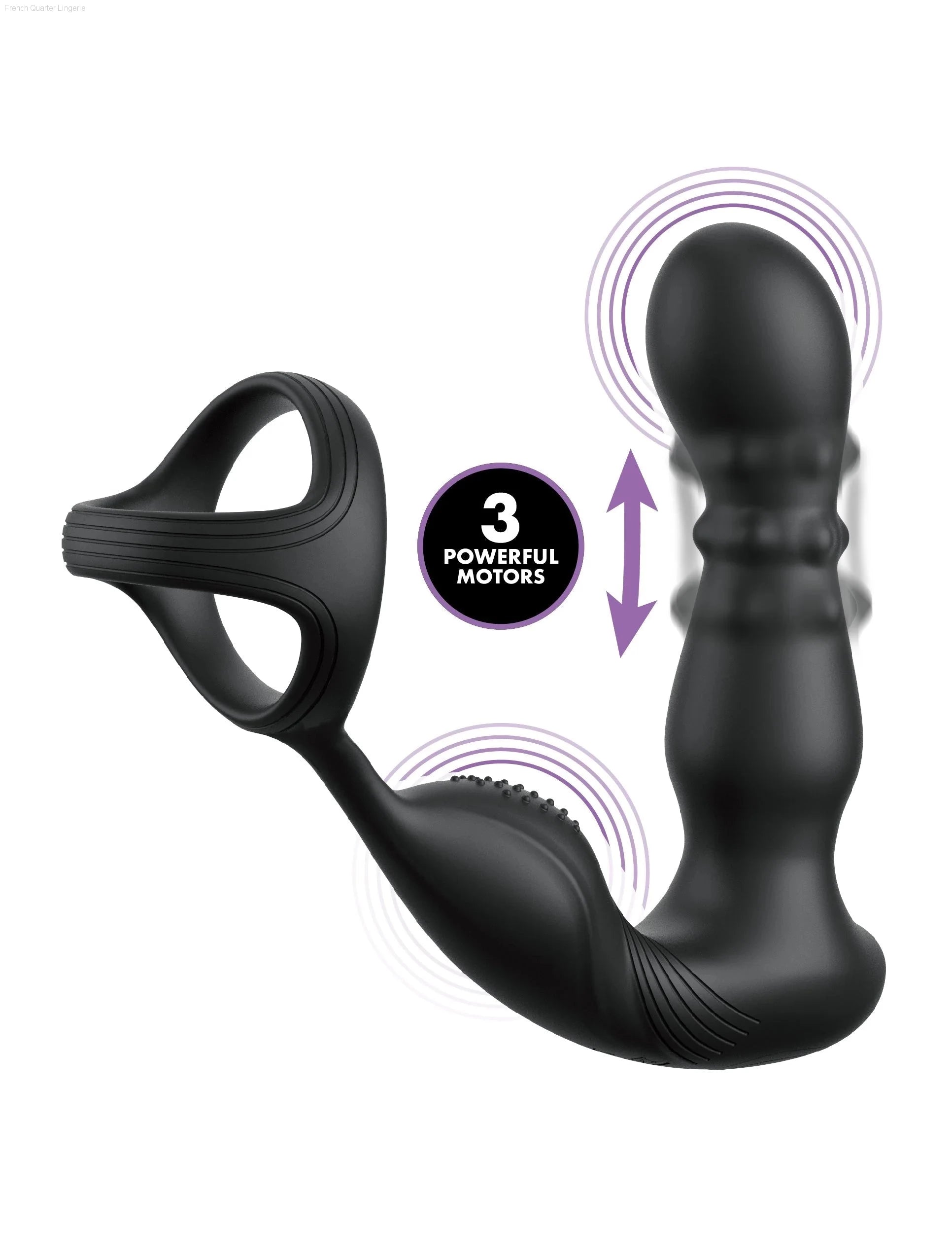 Anal Fantasy Elite Collection - Ass-gasm Slide & Glide - Prostate Stimulator with Cockring-French Quarter Lingerie Anal Fantasy Elite Collection - Ass-gasm Slide & Glide - Prostate Stimulator with Cockring-French Quarter Lingerie