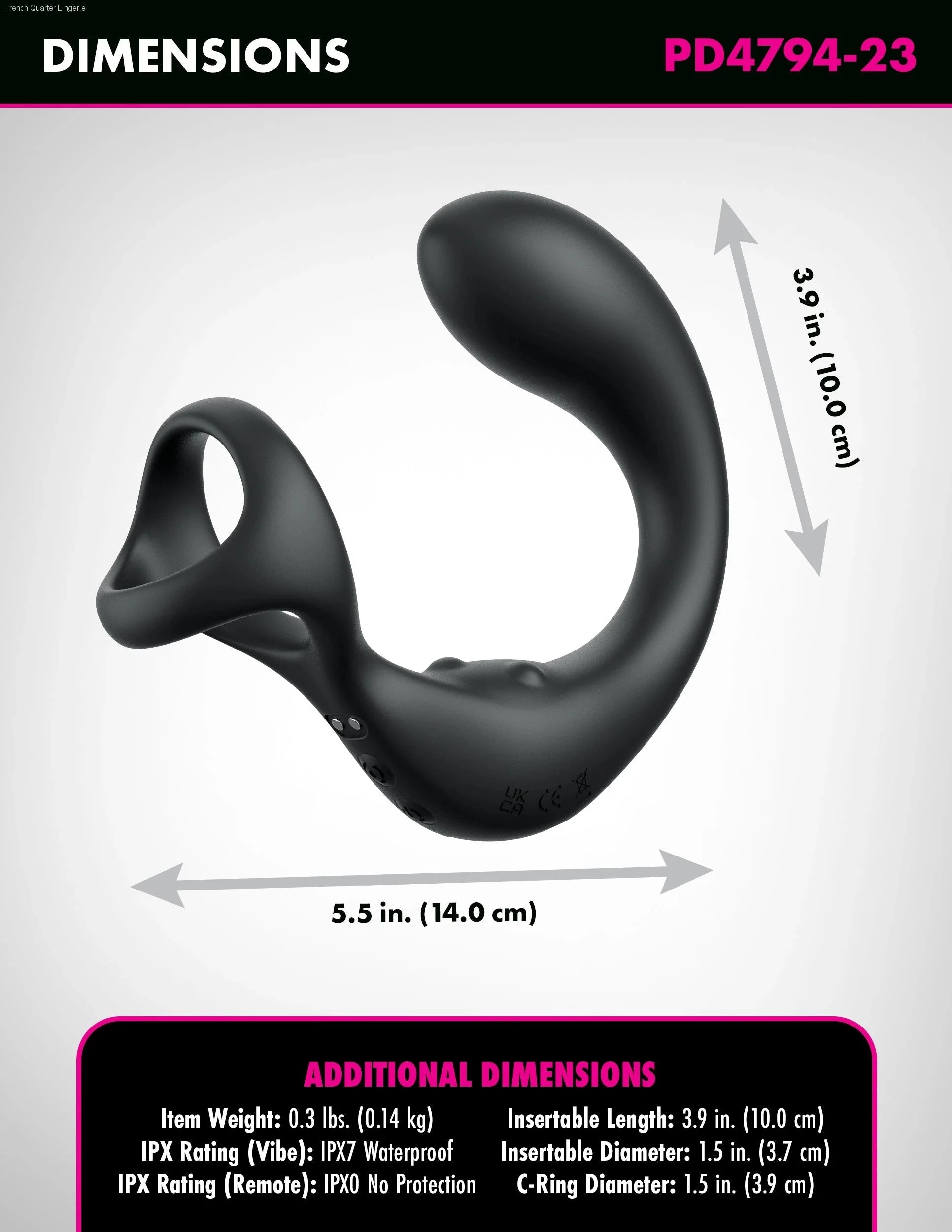 Anal Fantasy Elite Collection - Ass-gasm Taint-alizer - Prostate Stimulator with Cockring-French Quarter Lingerie Anal Fantasy Elite Collection - Ass-gasm Taint-alizer - Prostate Stimulator with Cockring-French Quarter Lingerie
