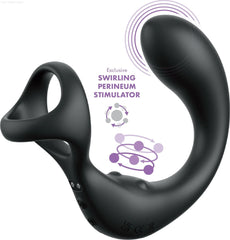 Anal Fantasy Elite Collection - Ass-gasm Taint-alizer - Prostate Stimulator with Cockring-French Quarter Lingerie Anal Fantasy Elite Collection - Ass-gasm Taint-alizer - Prostate Stimulator with Cockring-French Quarter Lingerie