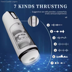 Airship Masturbation Cup - Date Tonight - 7 Function Thrusting + Vibration Airship Masturbation Cup - Date Tonight - 7 Function Thrusting + Vibration