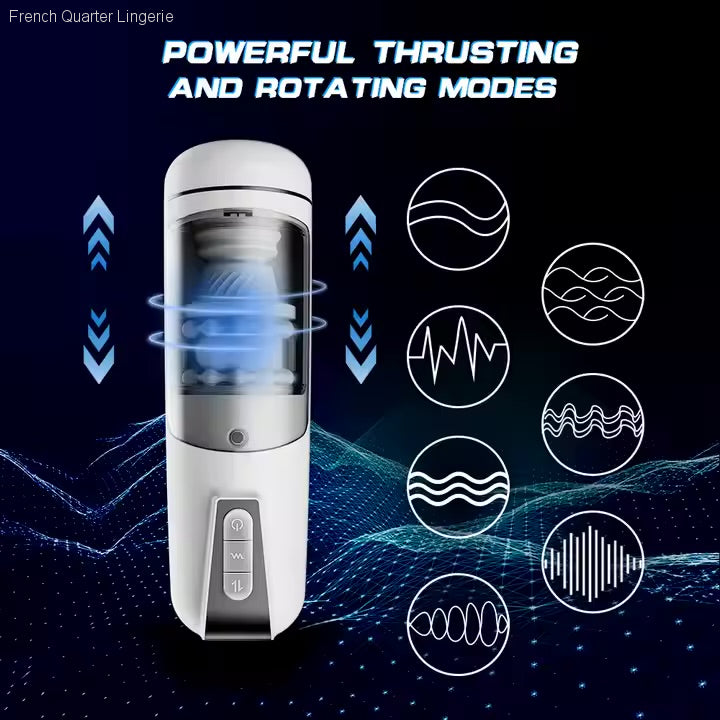 Airship Masturbation Cup - Date Tonight - 7 Function Thrusting + Vibration Airship Masturbation Cup - Date Tonight - 7 Function Thrusting + Vibration