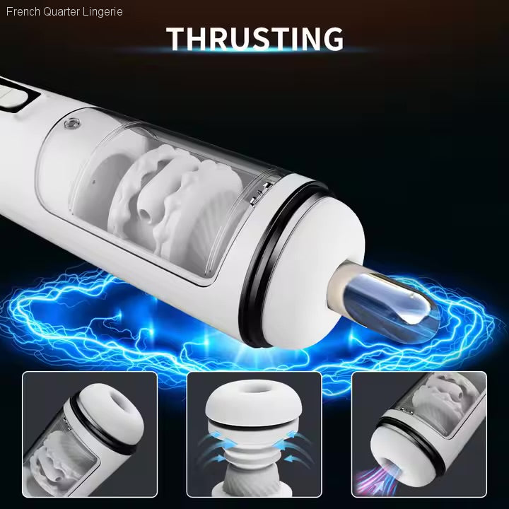 Airship Masturbation Cup - Date Tonight - 7 Function Thrusting + Vibration Airship Masturbation Cup - Date Tonight - 7 Function Thrusting + Vibration