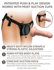 King Cock Elite Beginner's Body Dock Strap-On Harness King Cock Elite Beginner's Body Dock Strap-On Harness