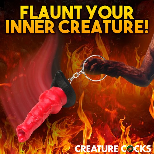 Hell Hound Mini Dildo Key Chain Hell Hound Mini Dildo Key Chain