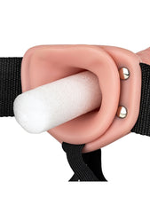 Vibrating Hollow Strapon without Balls - 8'' Vibrating Hollow Strapon without Balls - 8''