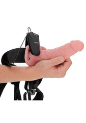 Vibrating Hollow Strapon without Balls - 8'' Vibrating Hollow Strapon without Balls - 8''