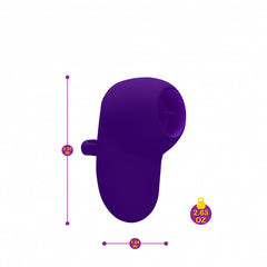 Kenley - Violet - Intense Flickering Finger Vibe With Comfort Grip Ring Kenley - Violet - Intense Flickering Finger Vibe With Comfort Grip Ring