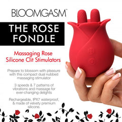 10X Fondle Massaging Rose Silicone Clit Stimulators 10X Fondle Massaging Rose Silicone Clit Stimulators