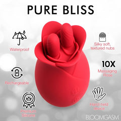 10X Fondle Massaging Rose Silicone Clit Stimulators 10X Fondle Massaging Rose Silicone Clit Stimulators