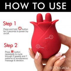 10X Fondle Massaging Rose Silicone Clit Stimulators 10X Fondle Massaging Rose Silicone Clit Stimulators