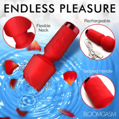 Pleasure Rose-Petite Mini Silicone Rose Wand Pleasure Rose-Petite Mini Silicone Rose Wand