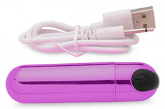 10X Rechargeable Vibrating Metallic Bullet 10X Rechargeable Vibrating Metallic Bullet