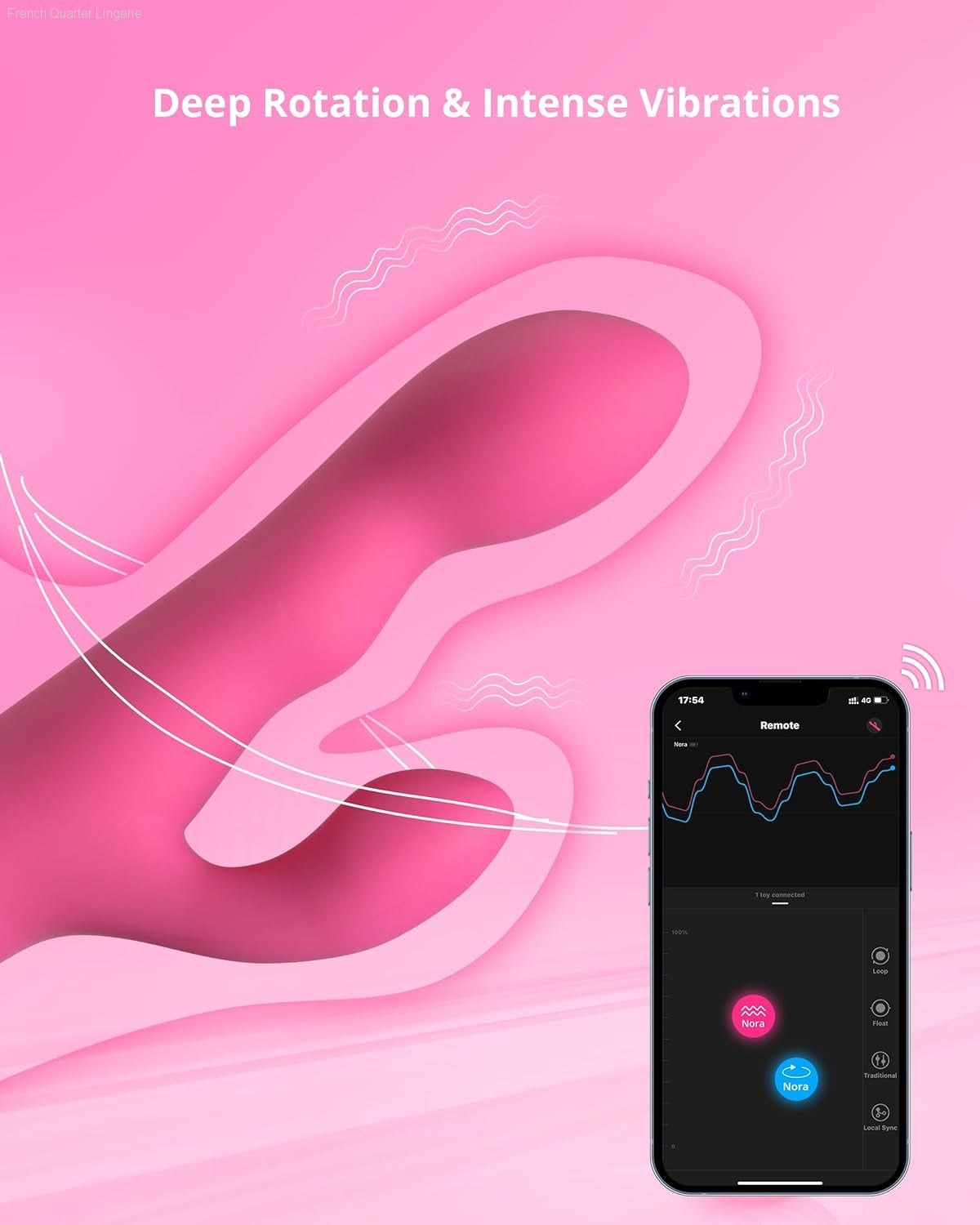 Rechargeable Vibrators - LOVENSE Nora Rabbit Vibrator With APP Control Rechargeable Vibrators - LOVENSE Nora Rabbit Vibrator With APP Control