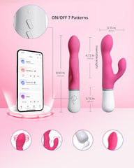 Rechargeable Vibrators - LOVENSE Nora Rabbit Vibrator With APP Control Rechargeable Vibrators - LOVENSE Nora Rabbit Vibrator With APP Control