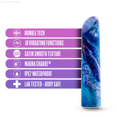 Rechargeable Vibrators - Limited Addiction Mesmerize Power Vibe Azure 4-Inch Vibrator Rechargeable Vibrators - Limited Addiction Mesmerize Power Vibe Azure 4-Inch Vibrator