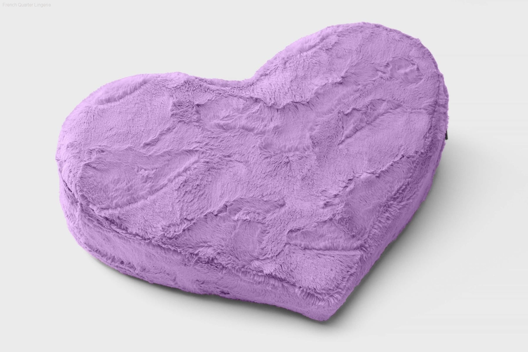 Heart Wedge with Faux Fur-French Quarter Lingerie Heart Wedge with Faux Fur-French Quarter Lingerie