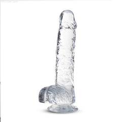Naturally Yours Realistic 6-Inch Long Dildo With Balls & Suction Cup Base Naturally Yours Realistic 6-Inch Long Dildo With Balls & Suction Cup Base