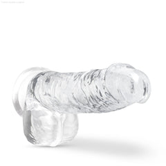 Naturally Yours Realistic 6-Inch Long Dildo With Balls & Suction Cup Base Naturally Yours Realistic 6-Inch Long Dildo With Balls & Suction Cup Base
