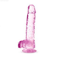 Naturally Yours Realistic 6-Inch Long Dildo With Balls & Suction Cup Base Naturally Yours Realistic 6-Inch Long Dildo With Balls & Suction Cup Base