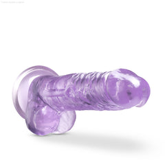 Naturally Yours Realistic 7-Inch Long Dildo With Balls & Suction Cup Base Naturally Yours Realistic 7-Inch Long Dildo With Balls & Suction Cup Base