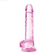 Naturally Yours Realistic 7-Inch Long Dildo With Balls & Suction Cup Base Naturally Yours Realistic 7-Inch Long Dildo With Balls & Suction Cup Base