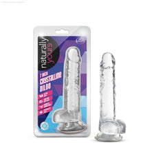 Naturally Yours Realistic 7-Inch Long Dildo With Balls & Suction Cup Base Naturally Yours Realistic 7-Inch Long Dildo With Balls & Suction Cup Base