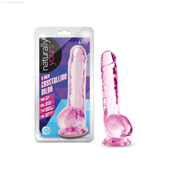 Naturally Yours Realistic 8-Inch Long Dildo With Balls & Suction Cup Base Naturally Yours Realistic 8-Inch Long Dildo With Balls & Suction Cup Base
