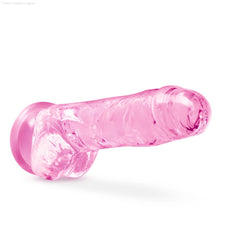 Naturally Yours Realistic 8-Inch Long Dildo With Balls & Suction Cup Base Naturally Yours Realistic 8-Inch Long Dildo With Balls & Suction Cup Base